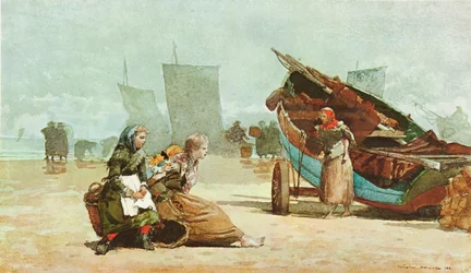 Escena de playa, Cullercoats